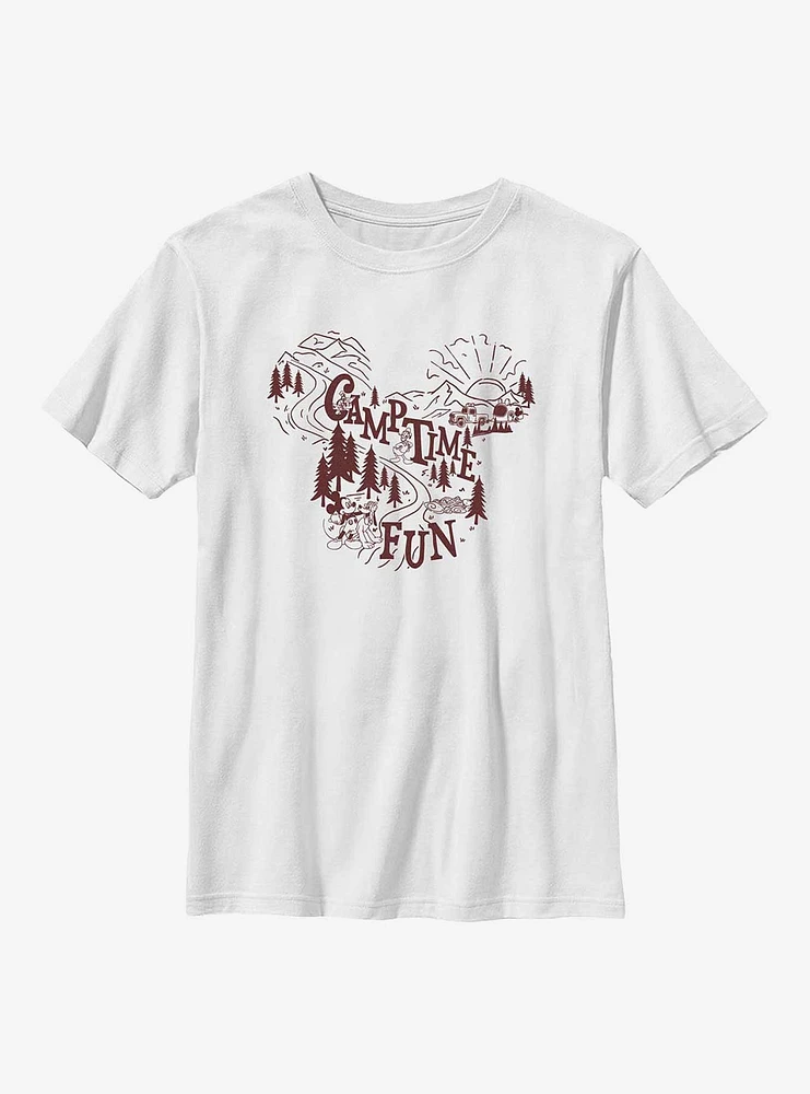 Disney Mickey Mouse Camp Time Fun Youth T-Shirt