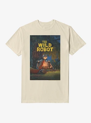 The Wild Robot Movie Poster Garment Dye T-Shirt