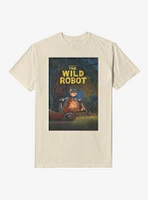 The Wild Robot Movie Poster Garment Dye T-Shirt