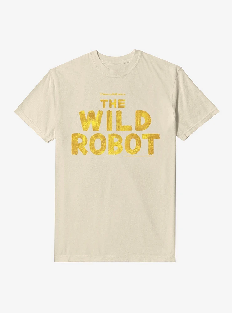 The Wild Robot Title Logo Garment Dye T-Shirt