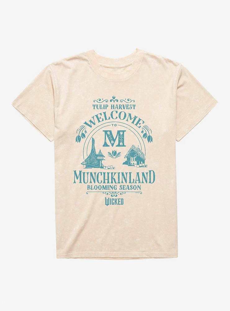 Wicked Welcome To Munchkinland Mineral Wash T-Shirt