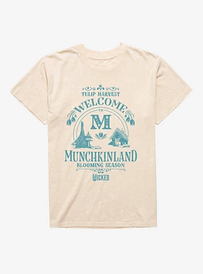 Wicked Welcome To Munchkinland Mineral Wash T-Shirt