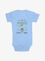 Disney Pixar Toy Story A Cowboy Sleeps Here Infant Bodysuit