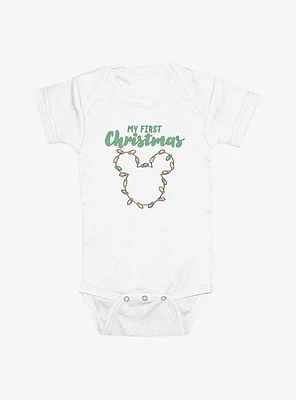 Disney Mickey Mouse My First Christmas Infant Bodysuit