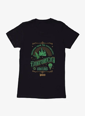 Wicked Greetings From Emerald City Womens T-Shirt