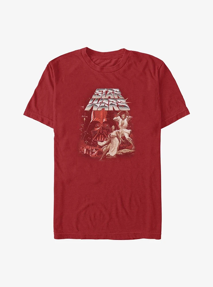 Star Wars A New Hope Vintage Poster T-Shirt