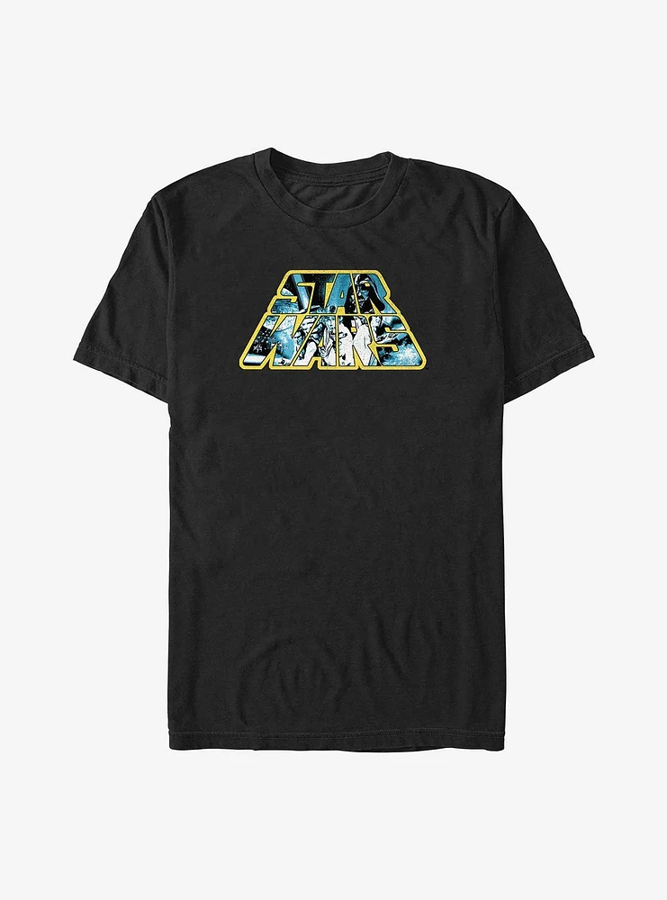 Star Wars Poster Fill Logo T-Shirt