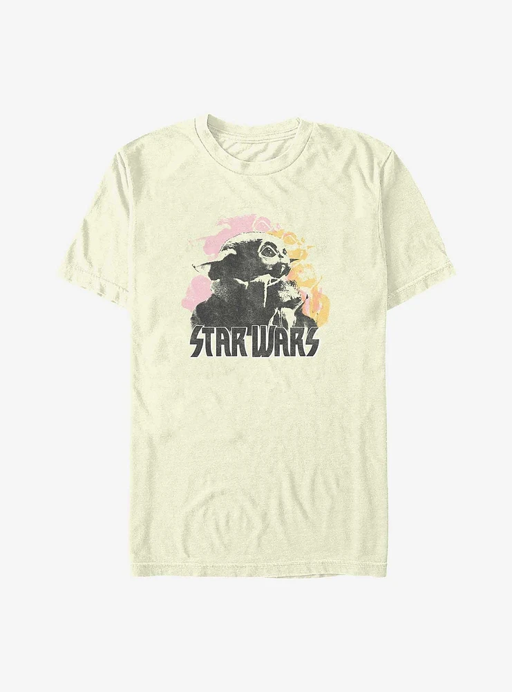 Star Wars The Mandalorian Faded Poster T-Shirt