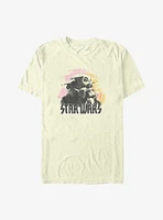 Star Wars The Mandalorian Faded Poster T-Shirt