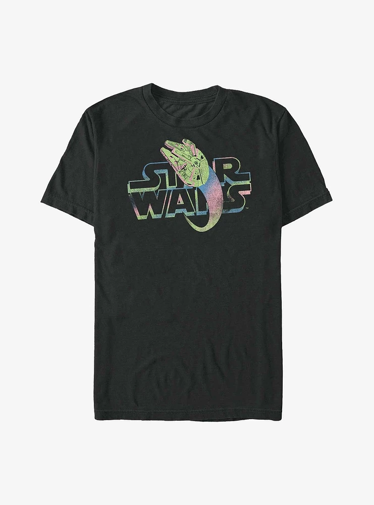 Star Wars Logo Falcon Colors T-Shirt