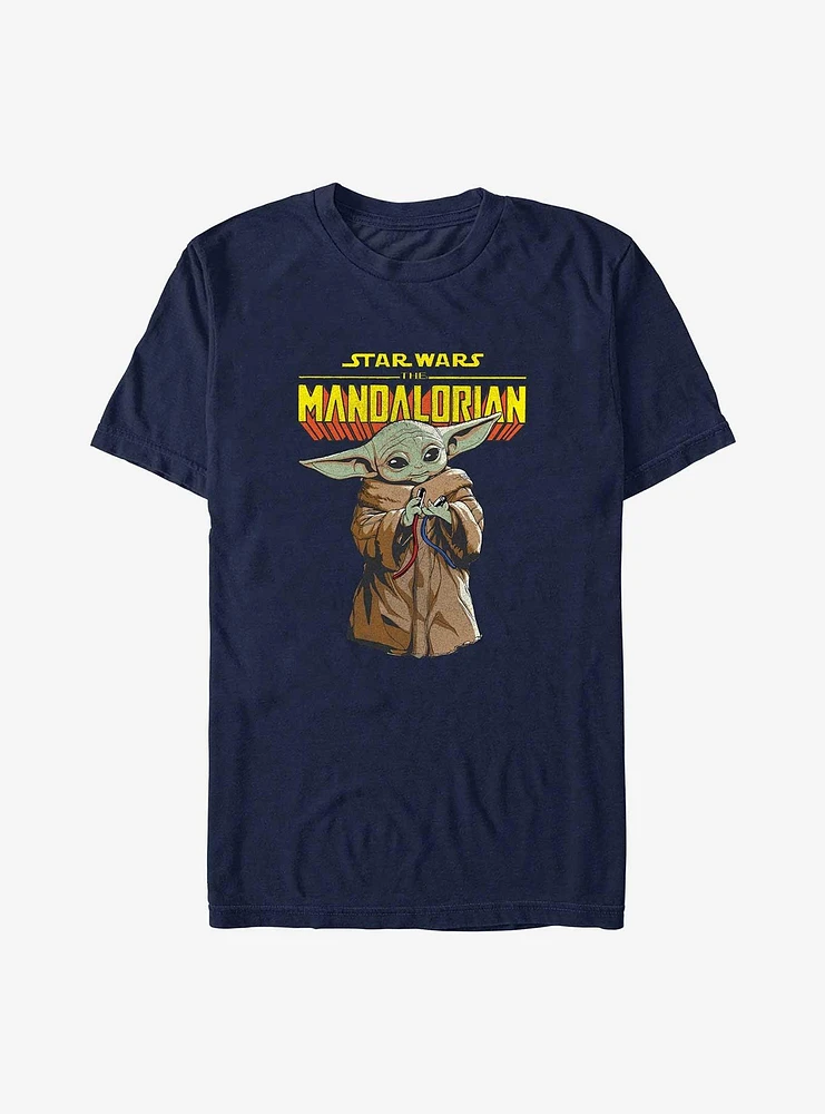 Star Wars The Mandalorian Grogu Wires T-Shirt