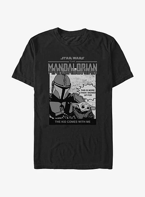 Star Wars The Mandalorian Mando And Child Poster T-Shirt