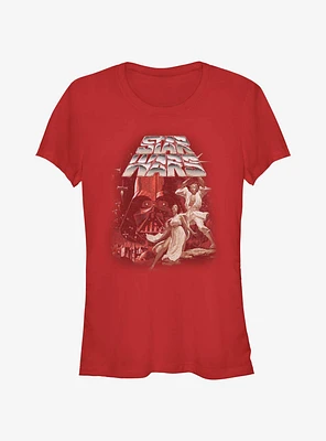 Star Wars A New Hope Vintage Poster Girls T-Shirt