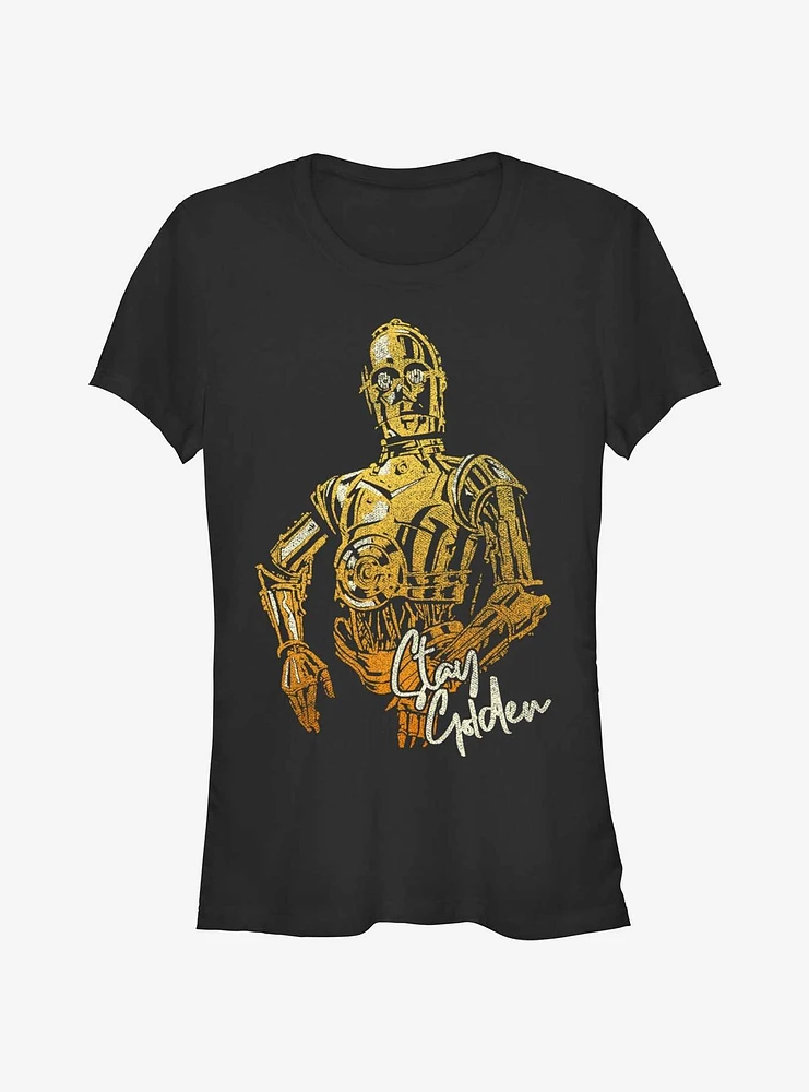 Star Wars C-3P0 Stay Golden Girls T-Shirt