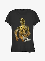 Star Wars C-3P0 Stay Golden Girls T-Shirt