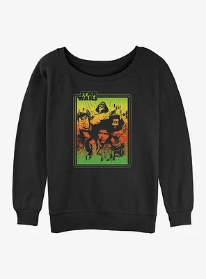 Star Wars Group Pose Girls Slouchy Sweatshirt