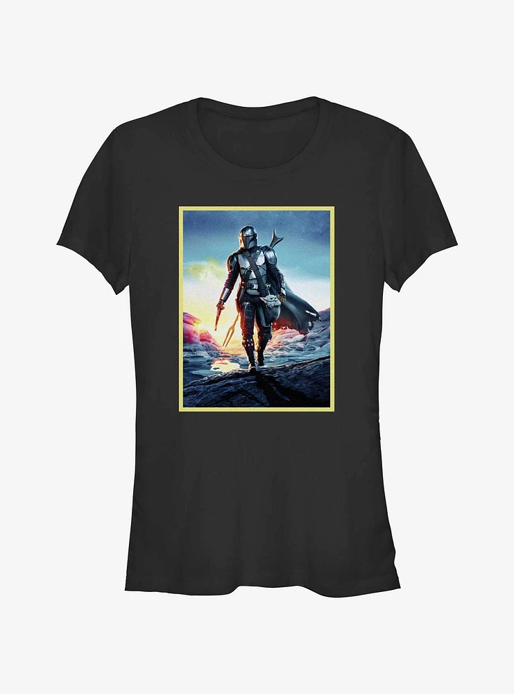 Star Wars The Mandalorian Pose Girls T-Shirt