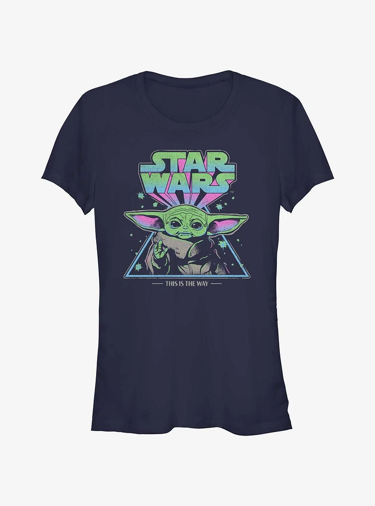 Star Wars The Mandalorian Triangle Color Girls T-Shirt