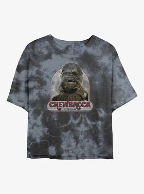 Star Wars Vintage Chewie Girls Tie-Dye Crop T-Shirt