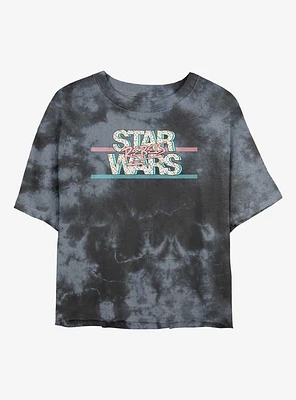 Star Wars Rebel Pop Girls Tie-Dye Crop T-Shirt