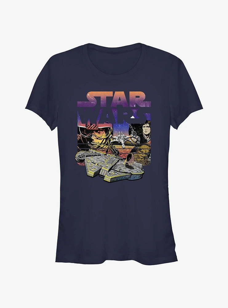 Star Wars Rebel Gradient Girls T-Shirt