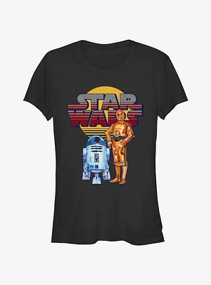 Star Wars Old School Droids Girls T-Shirt