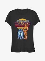 Star Wars Old School Droids Girls T-Shirt