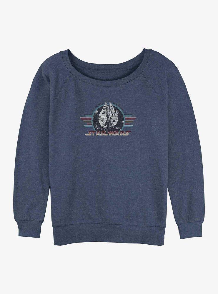 Star Wars Retro War Girls Slouchy Sweatshirt