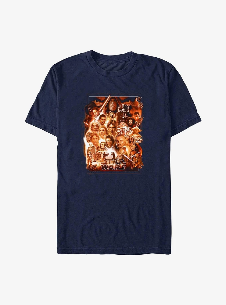 Star Wars Mish Mash Of Characters T-Shirt