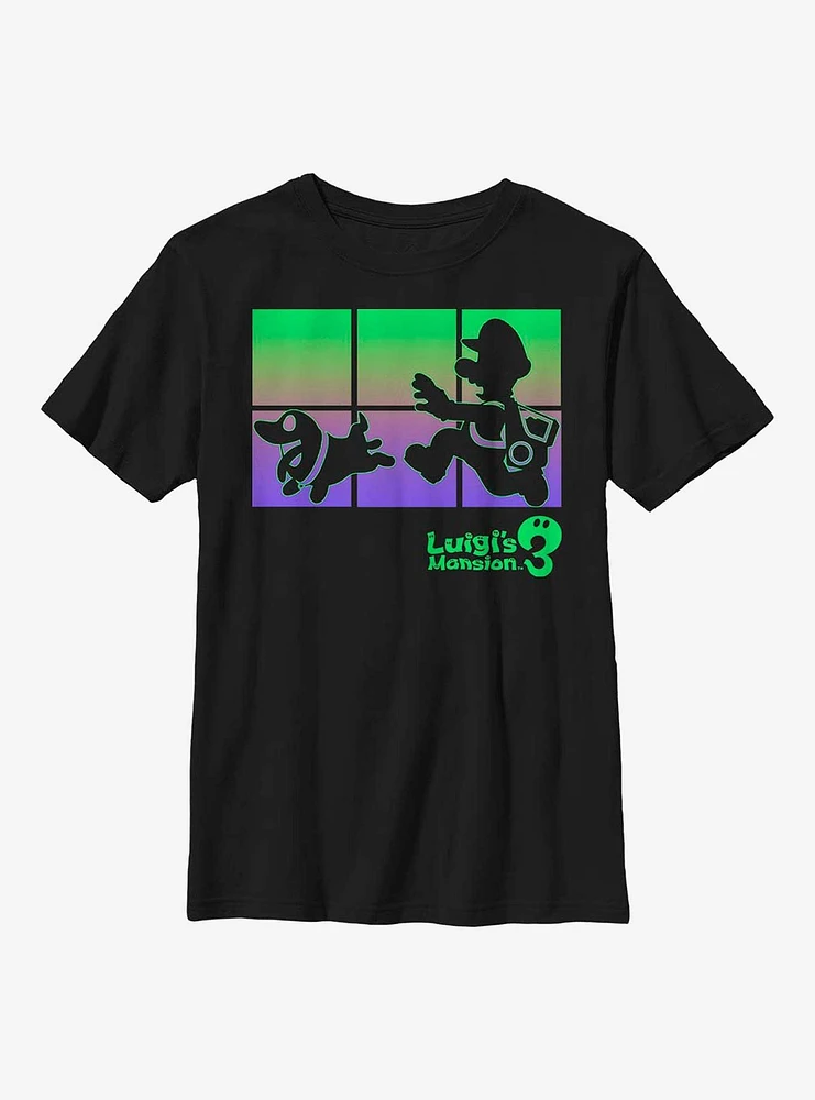 Nintendo Luigi's Mansion 3 Running With Polterpup Youth T-Shirt