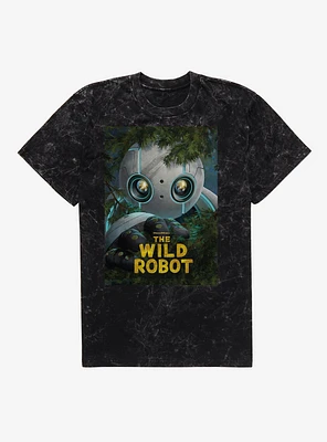 The Wild Robot Wilderness Poster Mineral Wash T-Shirt