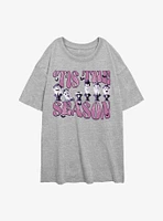 Haunted Mansion Tis the Season Girls Oversized T-Shirt