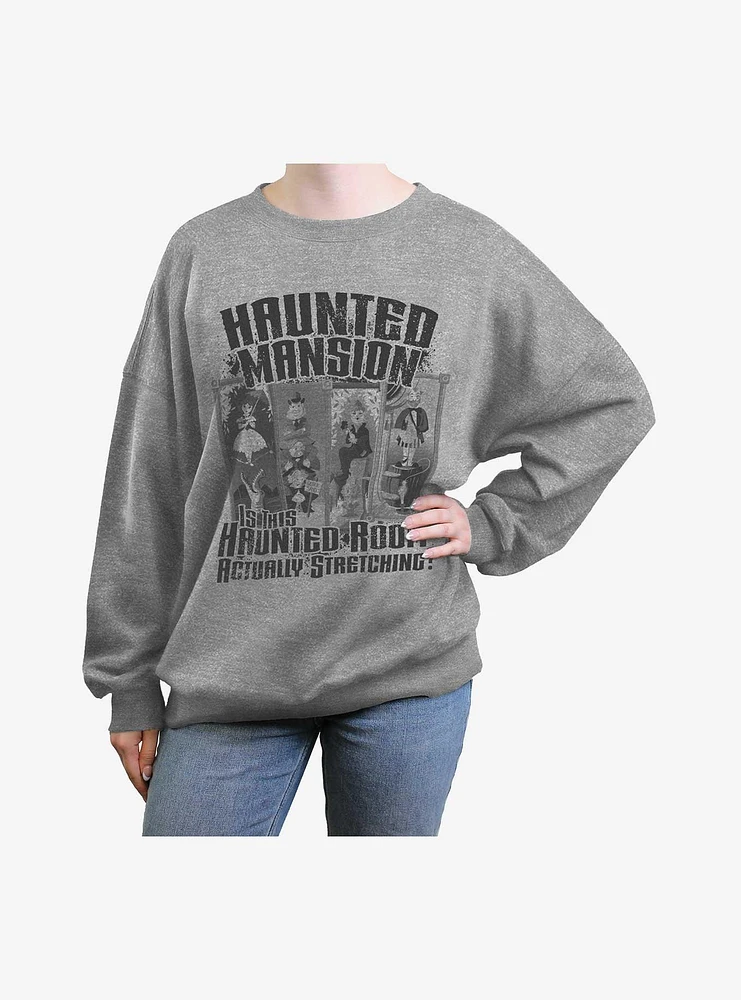 Haunted Mansion Room Actually Stretching Girls Oversized Sweatshirt