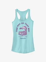 Disney Alice Wonderland Cheshire Cat's Way Girls Tank