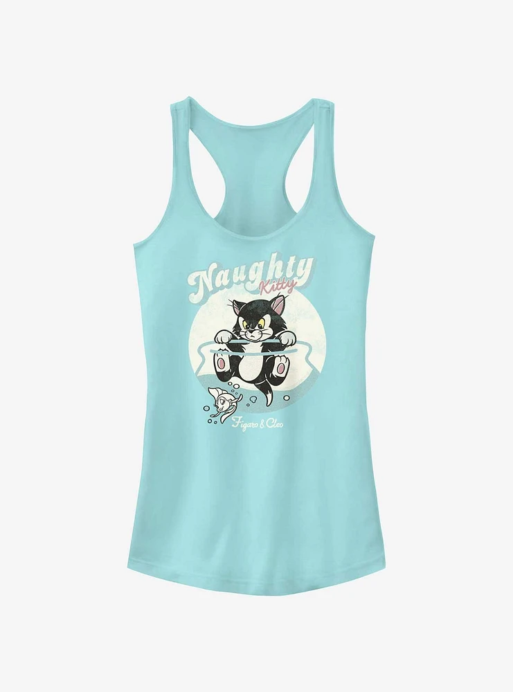 Disney Pinocchio Naughty Figaro & Cleo Girls Tank