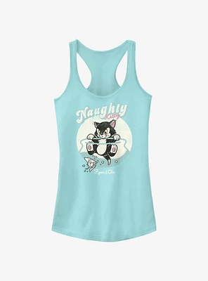 Disney Pinocchio Naughty Figaro & Cleo Girls Tank