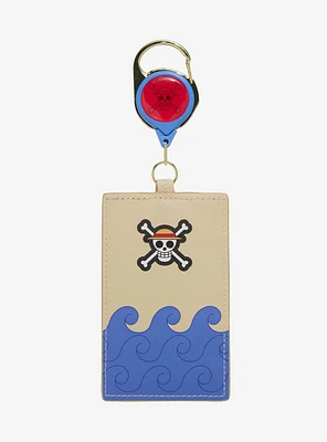 Loungefly One Piece Jolly Roger Waves Retractable Lanyard - BoxLunch Exclusive