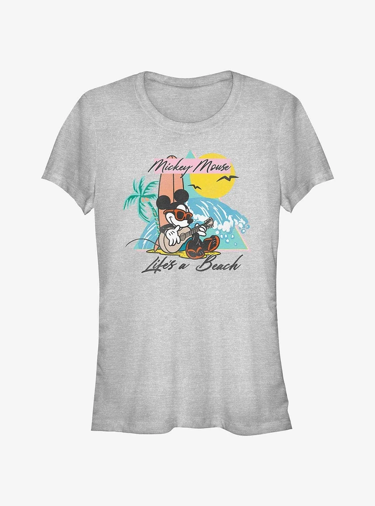 Disney Mickey Mouse Life's A Beach Girls T-Shirt