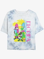 Disney Mickey Mouse Florida Girls Tie-Dye Crop T-Shirt