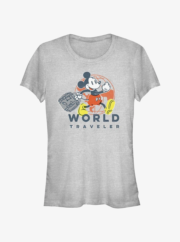 Disney Mickey Mouse World Traveler Girls T-Shirt