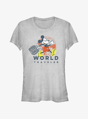 Disney Mickey Mouse World Traveler Girls T-Shirt