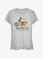 Disney Mickey Mouse World Traveler Girls T-Shirt