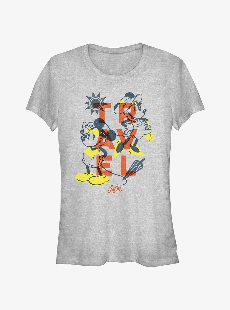 Disney Mickey Mouse & Minnie Travel Girls T-Shirt