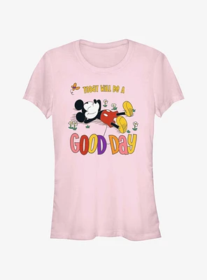 Disney Mickey Mouse Will Be A Good Day Girls T-Shirt