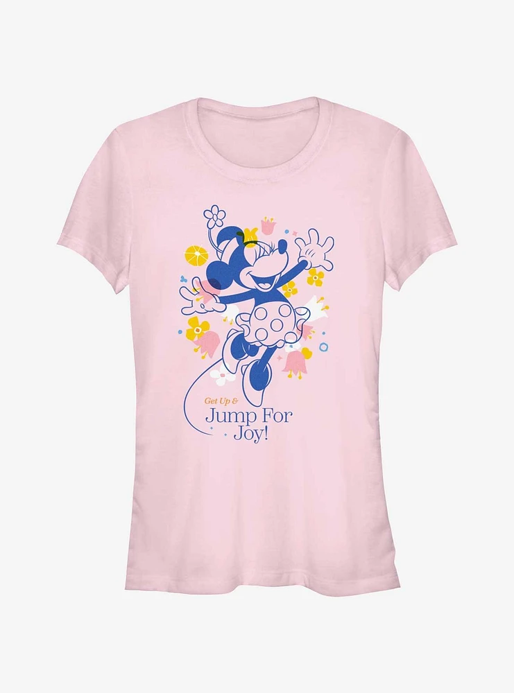 Disney Minnie Mouse Jump For Joy Girls T-Shirt