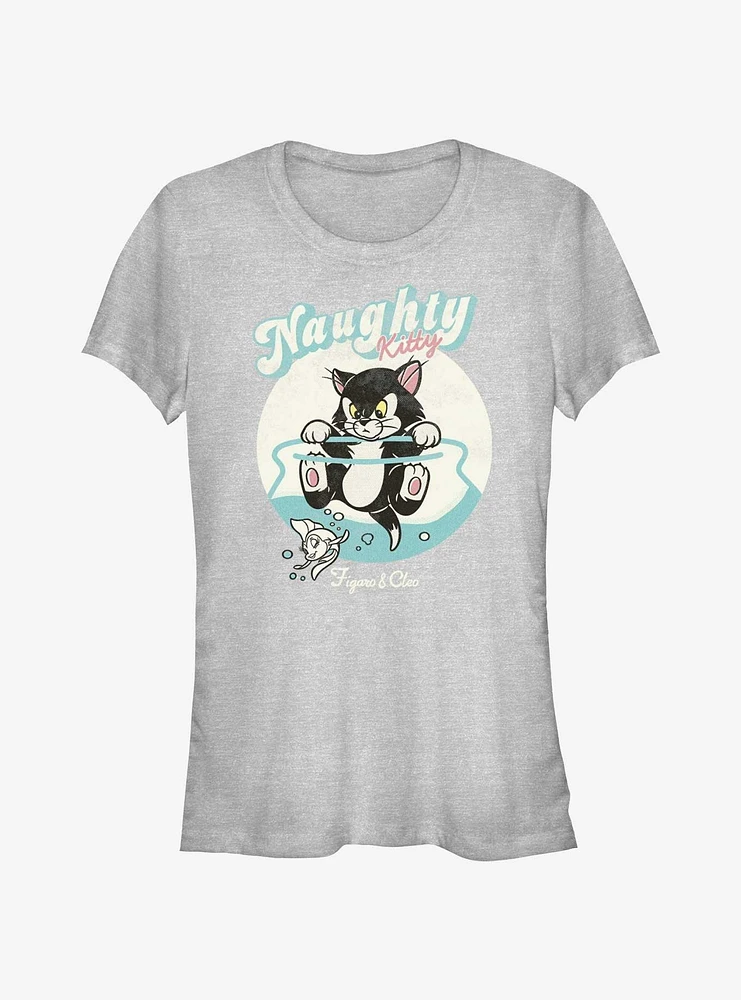 Disney Pinocchio Naughty Figaro & Cleo Girls T-Shirt