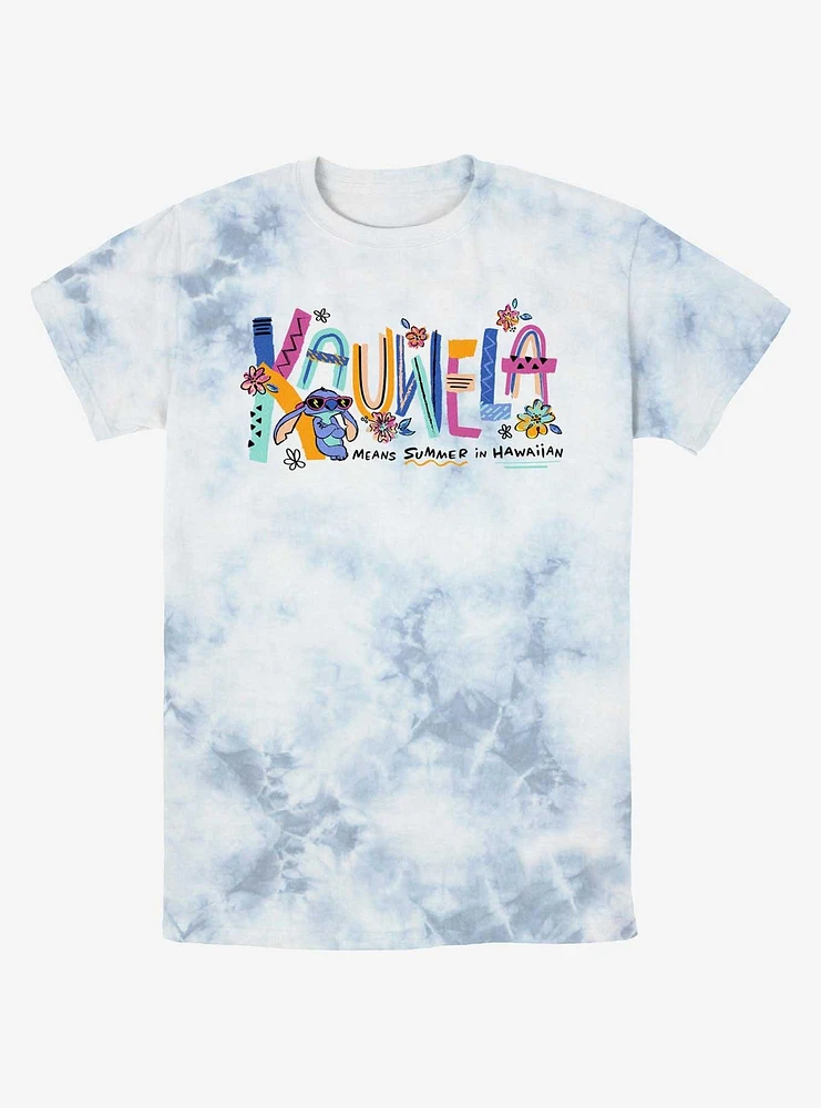 Disney Lilo & Stitch Kauwela Means Summer Tie-Dye T-Shirt