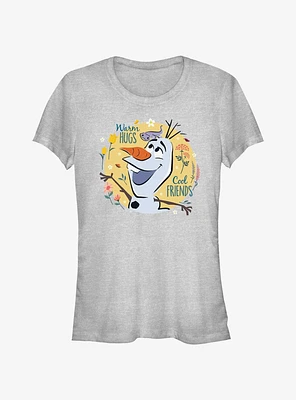 Disney Frozen 2 Warm Hugs Cool Friends Olaf Girls T-Shirt