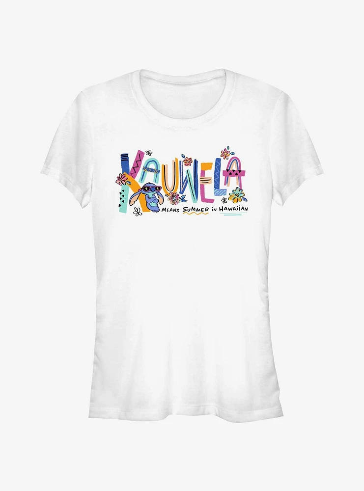 Disney Lilo & Stitch Kauwela Means Summer Girls T-Shirt