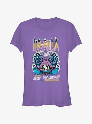 Disney Villains Ursula Make Em Squirm Girls T-Shirt